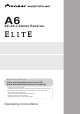 Pioneer ELITE SX-A6-J Operating Instructions Manual