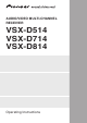 Pioneer VSX-D514 Operating Instructions Manual