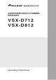 Pioneer VSX-D712 Operating Instructions Manual