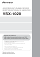 Pioneer VSX 1020 Operating Instructions Manual