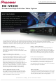 Pioneer HD-V9000 Specification Sheet