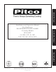 Pitco 14T Installation And Operation Manual