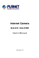 Planet ICA-210 User Manual