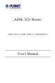 Planet ADSL 2/2+ Router ADE-3400v2 User Manual