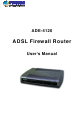 Planet ADSL Firewall Router ADE-4120 User Manual