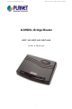 Planet G.SHDSL Bridge/Router GRT-402 User Manual