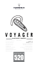 Plantronics BLUETOOTH HEADSET Voyager 520 User Manual