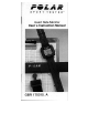 Polar Electro Sport Tester GBR 175015.A User Instruction Manual