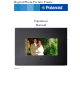 Polaroid Digital Photo Picture Frame Operation Manual