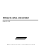 Lasergraphics Windows BLL Generator User Manual