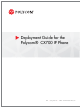Polycom 1725-31424-001 Deployment Manual