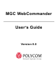 Polycom WEBCOMMANDER 8 User Manual