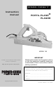 Porter-Cable PORTA-PLANE 126 Instruction