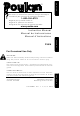 Poulan Pro 115153026 Instruction Manual
