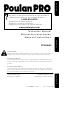 Poulan Pro 115358026 Instruction Manual
