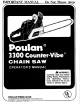 Poulan Pro 3300 Counter-Vibe Operator's Manual