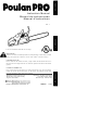 Poulan Pro 530088312 Instruction Manual