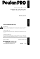 Poulan Pro 545047503 Instruction Manual