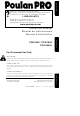 Poulan Pro 952802030 Instruction Manual