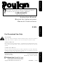 Poulan Pro S1970 Instruction Manual
