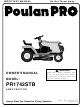 Poulan Pro 175581 Owner's Manual