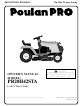 Poulan Pro 173411 Owner's Manual