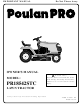 Poulan Pro 175682 Owner's Manual