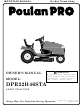 Poulan Pro 176975 Important Manual