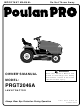 Poulan Pro 177271 Owner's Manual