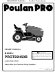 Poulan Pro 177937 Owner's Manual