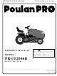 Poulan Pro 178500 Owner's Manual