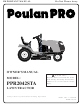 Poulan Pro 181377 Owner's Manual