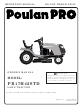Poulan Pro 182565 Owner's Manual