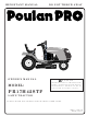 Poulan Pro 183041 Owner's Manual