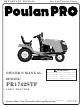 Poulan Pro 183046 Owner's Manual