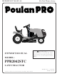 Poulan Pro 183368 Owner's Manual