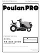 Poulan Pro 183371 Owner's Manual