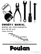 Poulan Pro 184425 Owner's Manual