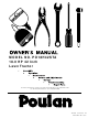 Poulan Pro 184523 Owner's Manual