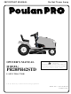 Poulan Pro 186914 Owner's Manual
