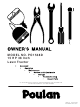 Poulan Pro 187570 Owner's Manual