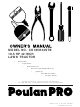 Poulan Pro 192337 Owner's Manual