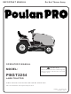 Poulan Pro 194604 Operator's Manual
