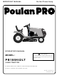 Poulan Pro 197418 Operator's Manual