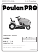 Poulan Pro 406255 Operator's Manual