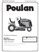 Poulan Pro 417183 Operator's Manual
