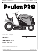 Poulan Pro 419055 Owner's Manual