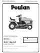 Poulan Pro 423352 Operator's Manual