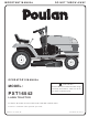 Poulan Pro 424634 Operator's Manual