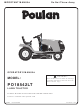 Poulan Pro 424999 Operator's Manual